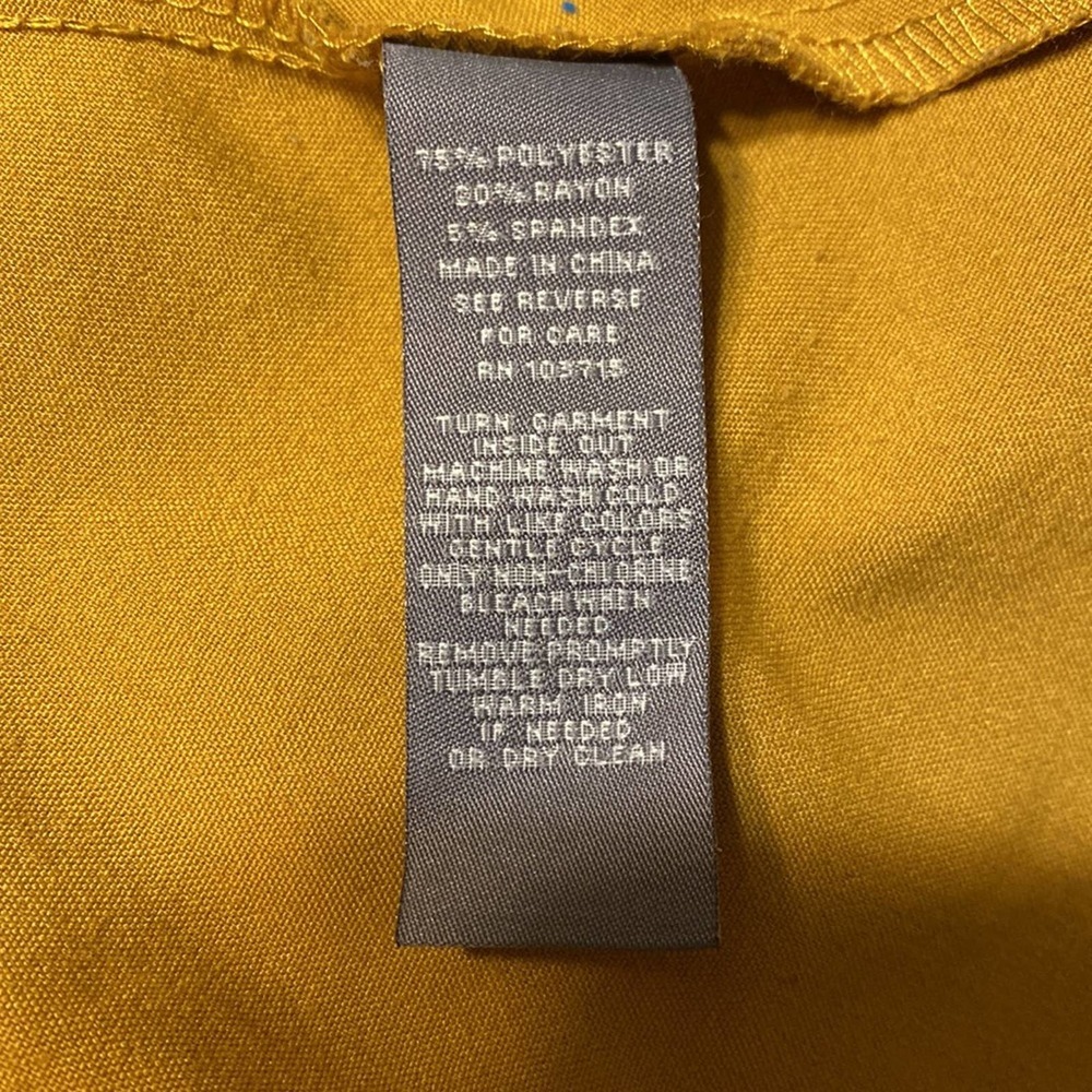 Sharagano Mustard Yellow Midi Shirt Dress - Picture 13 of 13